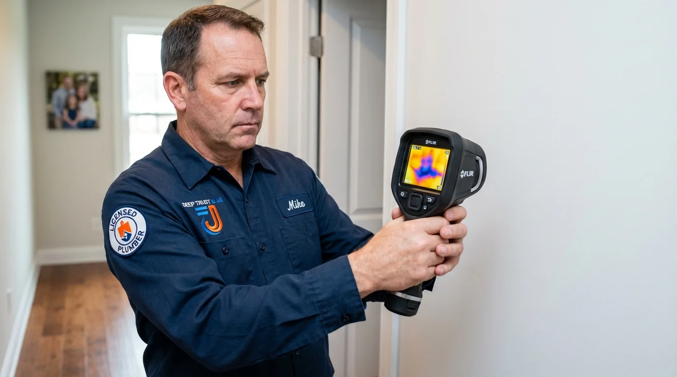 Thermal imaging leak detection by Johns Plumbing LLC in Lakota